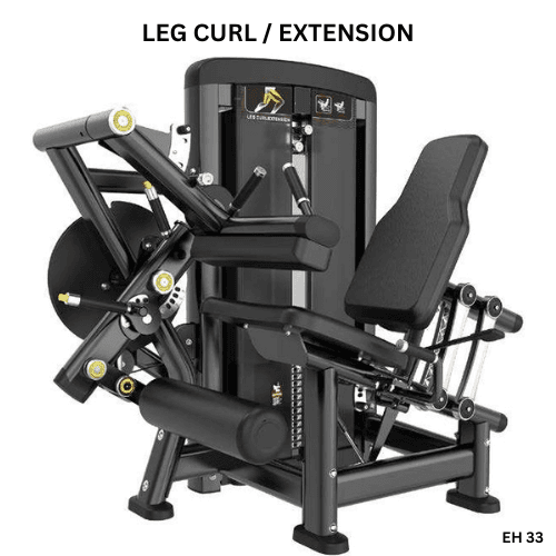 Leg Curl / Extension Machine (EH33) Pin Loaded, Iron Strength – Powered by Emma Fitness