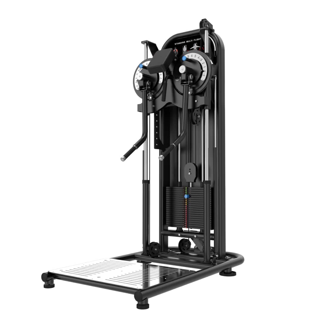 Standing Multi Flight Machine Iron Strength – Powered by Emma Fitness (B013) ,Pin Loaded